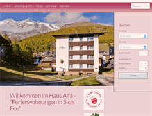 Tablet Screenshot of haus-alfa.com